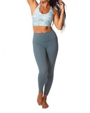NEW LOVLEI elite solid leggings in dusty blue